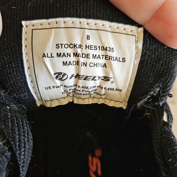 Heelys Voyager Wheeled Shoe Black & Red Men's Size 8 - Picture 8 of 8